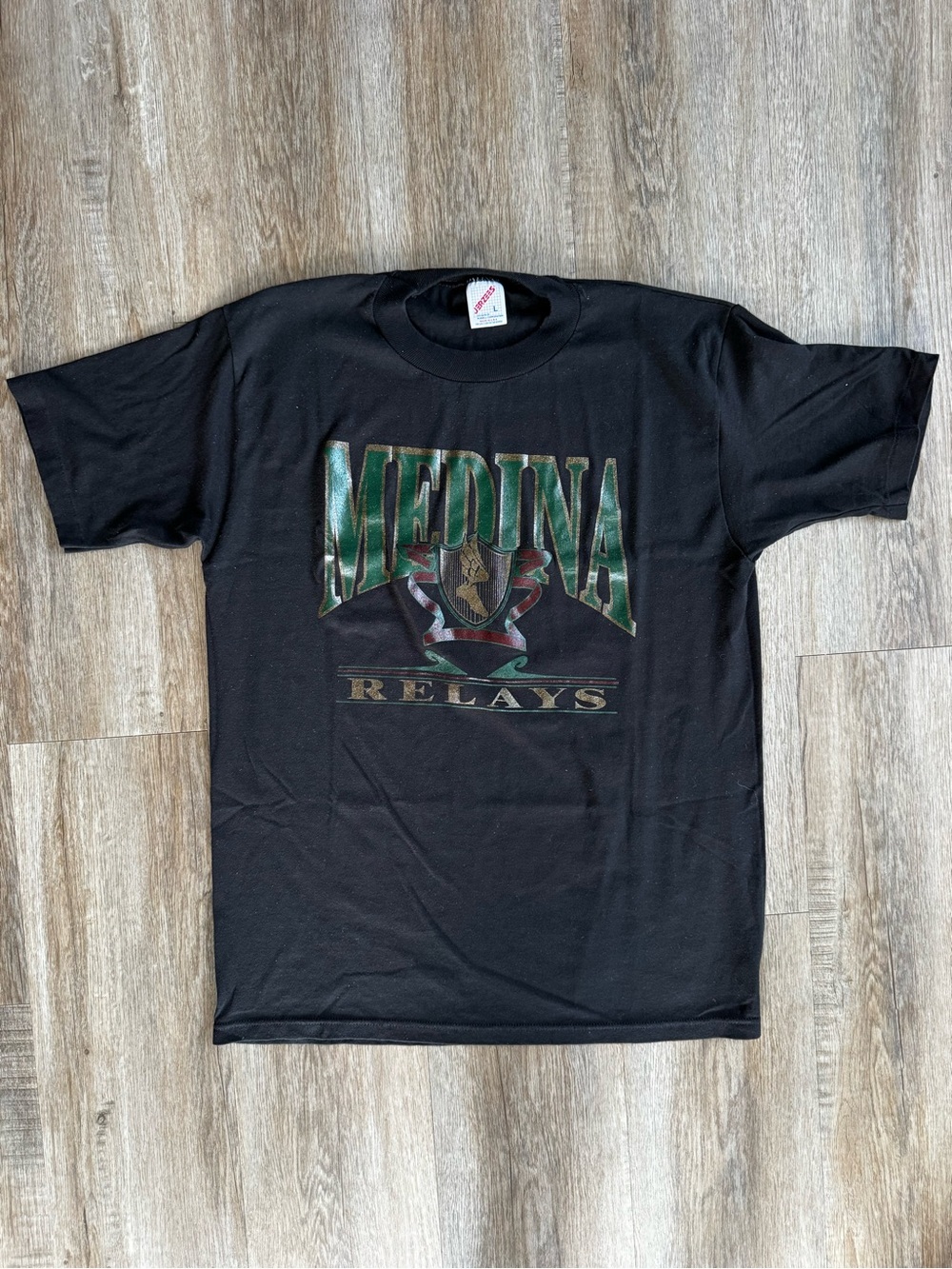 Vintage Medina Relays Running T-Shirt Marathon - size Large